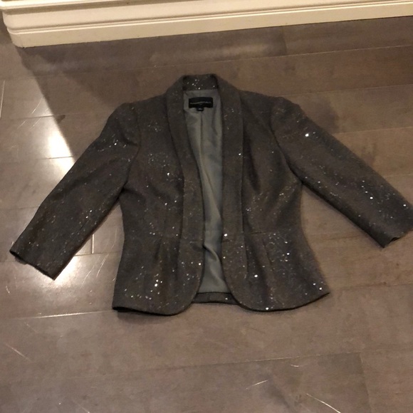 Banana Republic Jackets & Blazers - Banana republic gray sequin sz 0 3/4 sleeve blazer
